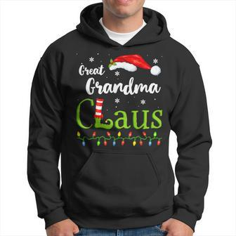 Great Grandma Claus Family Santa Pajamas Christmas Idea Men Hoodie Graphic Print Hooded Sweatshirt - Seseable