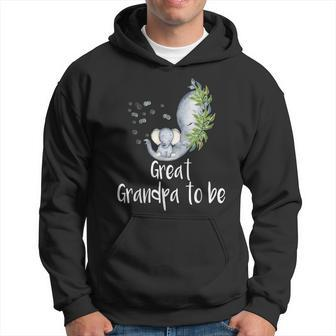Great Grandpa To Be Elephant Baby Shower Gift For Mens Hoodie | Mazezy