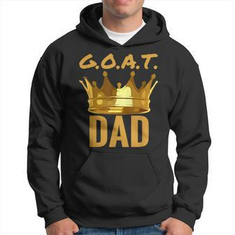 Greatest Dad Of All Time Goat Best Father Grandpa Hoodie | Mazezy