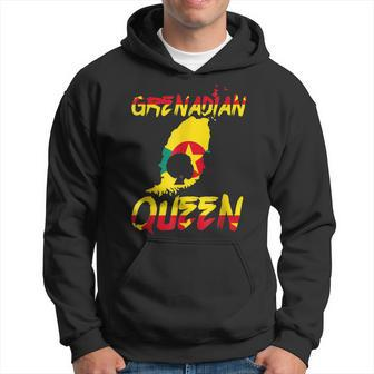 Grenadian Queen Grenada Flag Pride Afro Pride Home Country Men Hoodie Graphic Print Hooded Sweatshirt - Seseable