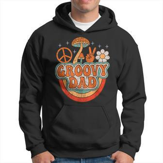 Groovy Dad 70S Aesthetic Nostalgia 1970S Hippie Dad Retro Gift For Mens Hoodie | Mazezy