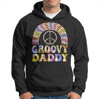 Groovy Daddy 70S Aesthetic Nostalgia 1970S Retro Hippie Dad Hoodie - Seseable