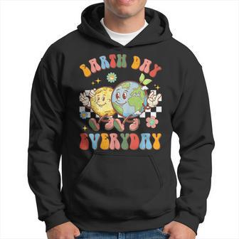 Groovy Earth Day Everyday Recycle Save Planet Save Earth Hoodie | Mazezy