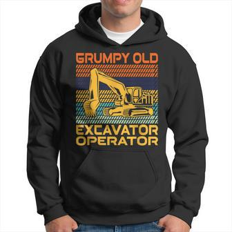 Grumpy Old Excavator Operator Hoodie - Thegiftio UK