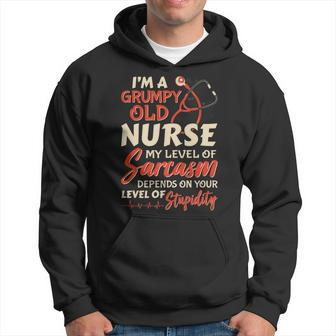 Grumpy Old Nurse Women Nursing Rn Lpn Medical Grandma Mom Hoodie - Thegiftio UK