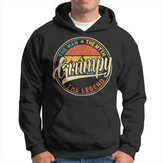 Grumpy The Man The Myth The Legend Fathers Day Gift For Mens Hoodie - Seseable