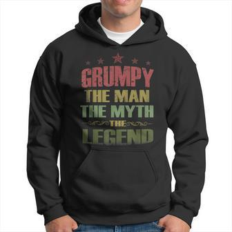 Grumpy The Man The Myth The Legend Fathers Day Gift Hoodie - Seseable