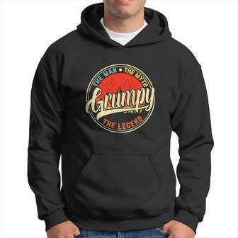 Grumpy The Man The Myth The Legend Fathers Day Hoodie - Monsterry