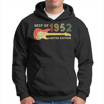Guitar Fathers Day Dad Gifts Best Of 1952 70Th Birthday Hoodie | Mazezy