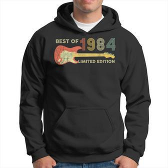 Guitar Fathers Day Dad Gifts Best Of 1984 38Th Birthday Hoodie | Mazezy UK