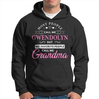 Gwendolyn Name Personalized Grandma Men Hoodie - Thegiftio