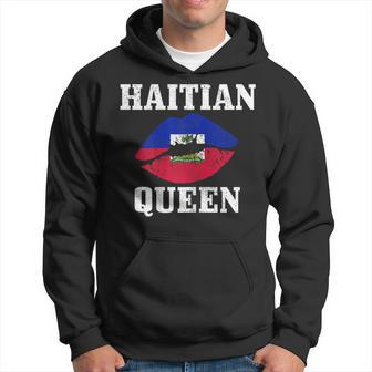 Haitian Queen Haiti Flag Pride Vintage Girls Gift For Womens Hoodie | Mazezy