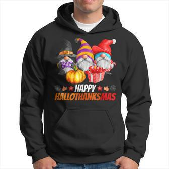 Hallothanksmas Gnomes Happy Hallowthanksmas Halloween V2 Men Hoodie - Thegiftio UK