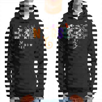 Halloween Nurse Nursing Cna Rn Lpn Halloween Cat Men Women Men Hoodie - Thegiftio