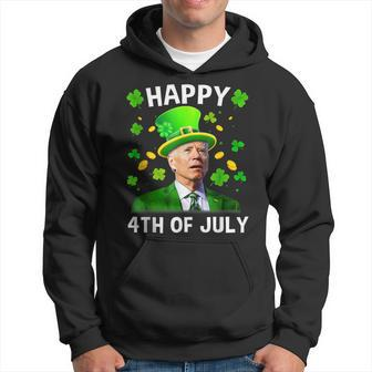 Happy 4Th Of July Confused Funny Joe Biden St Patricks Day Hoodie | Mazezy CA