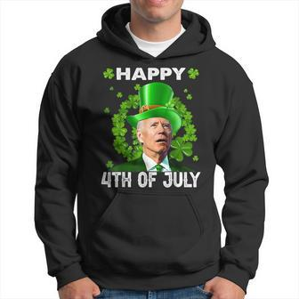 Happy 4Th Of July St Patricks Day Leprechaun Joe Biden Hoodie - Seseable