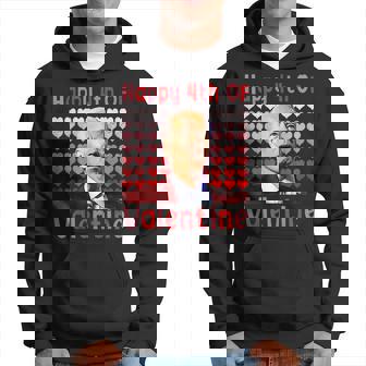 Happy 4Th Of Valentine Funny Joe Biden Valentines Day Hoodie - Seseable