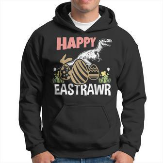 Happy Eastrawr Easter Dinosaur T Rex Egg Hunt Basket Bunny V2 Hoodie - Seseable