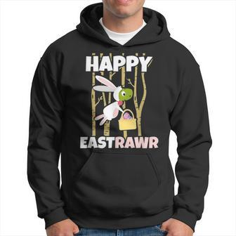 Happy Eastrawr Easter Dinosaur T Rex Egg Hunt Basket Bunny V4 Hoodie - Seseable