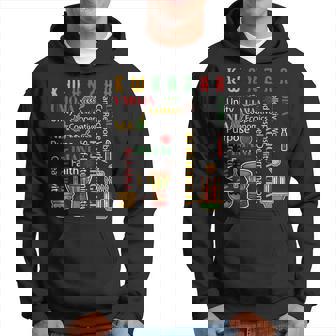 Happy Kwanzaa Drum Kinara Seven Candles Africa Celebration V2 Hoodie - Thegiftio