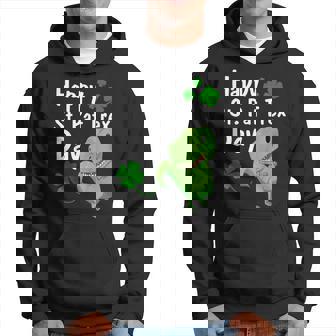 Happy St Pat Trex Day Dinosaur St Patricks Day Hoodie | Mazezy