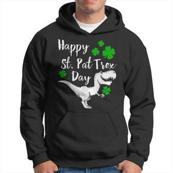 Happy St Pat Trex Day T Dinosaur St Patricks Day Hoodie - Seseable