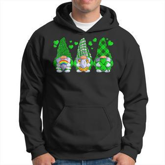 Happy St Patricks Day Three Gnomes Shamrock Family Outfit Hoodie - Seseable