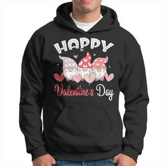 Happy Valentines Day Gnome Heart For Women Men Couples Hoodie - Seseable