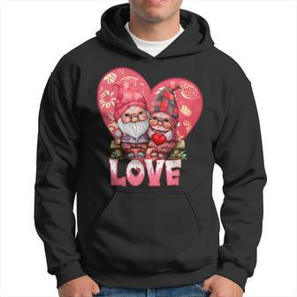 Happy Valentines Day Gnome With Love Gnome Valentines Day Hoodie - Seseable