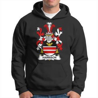 Harrison Coat Of Arms - Family Crest Men Hoodie Graphic Print Hooded Sweatshirt - Thegiftio UK