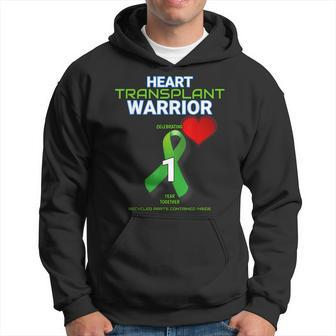 Heart Transplant Anniversary Warrior 1 One First Year Men Hoodie Graphic Print Hooded Sweatshirt - Seseable
