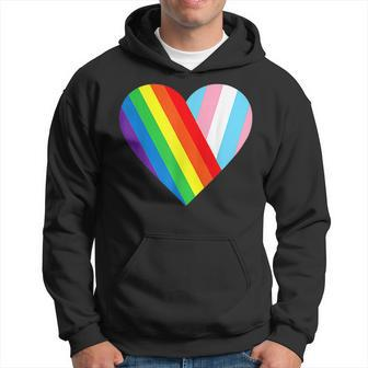 Heart With Transgender Flag For Trans Pride Month 2023 Hoodie | Mazezy CA
