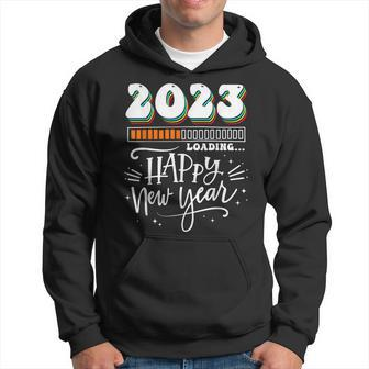 Hello 2023 Happy New Year 2023 31St December 2023 Loading V2 Men Hoodie Graphic Print Hooded Sweatshirt - Seseable