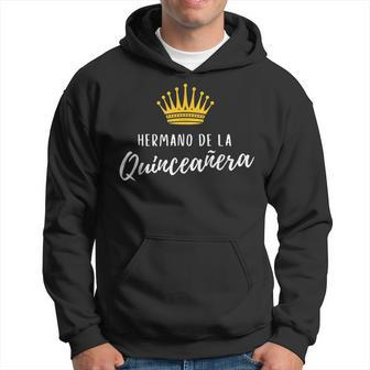 Hermano Quince Brother Quinceanera 15 Birthday Latin Match Men Hoodie Graphic Print Hooded Sweatshirt - Seseable