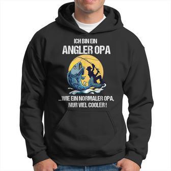 Herren Angler Angel Opa Papa Geburtstagsgeschenk Geschenkidee Hoodie - Seseable