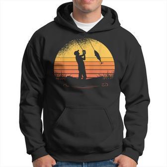 Herren Angler Sonnenuntergang Fischer Angel Hoodie - Seseable