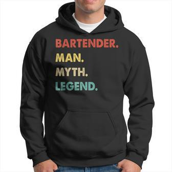 Herren Barkeeper Mann Mythos Legende Hoodie - Seseable