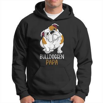 Herren Bulldoggen Papa Hundehalter Englische Bulldogge Hoodie - Seseable