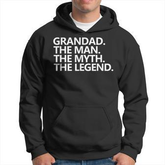 Herren Granddad The Man The Myth The Legend Vatertag Hoodie - Seseable