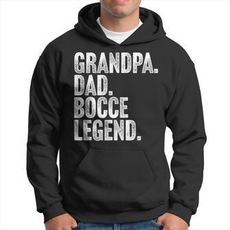 Herren Grandpa Dad Bocce Legend Opa Papa Boccia Legende Hoodie - Seseable
