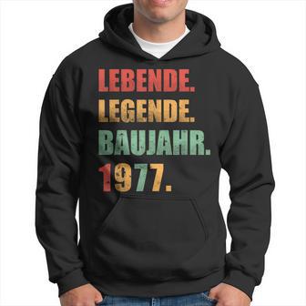 Herren Lebende Legende Baujahr 1977 Geschenk Geburtstag Hoodie - Seseable