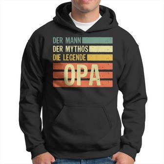 Herren Opa Der Mann Der Mythos Die Legende Lustiges Geschenk Hoodie - Seseable