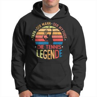 Herren Papa Tennis Legende Hoodie, Retro Design für Tennisspieler - Seseable