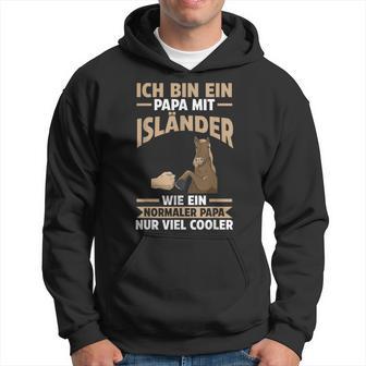 Herren Pferd Isländer Papa Vater Vatertag Reiter Hoodie - Seseable