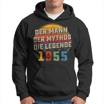 Herren Vintage Der Mann Mythos Die Legende 1955 68 Geburtstag Hoodie - Seseable