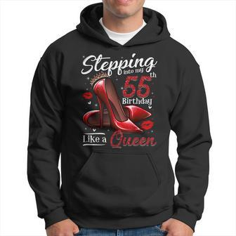 High Heels Stepping Into My 55Th Birthday 55 And Fabulous Hoodie | Mazezy