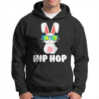 Hip Hop Bunny With Sunglasses Cute Easter Hoodie | Mazezy