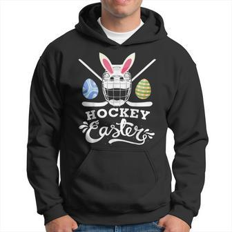 Hockey Easter Funny Easter Day Ice Hockey Player Hoodie - Seseable