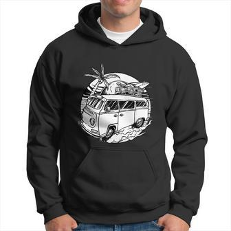 Holiday Vintage Car With Sunset Hoodie - Monsterry