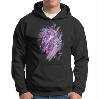 Horse Riding Women Horseback Horse Owner Gift Pony Men Hoodie Graphic Print Hooded Sweatshirt - Seseable